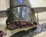 Gambar langkah 5 resipi Lemang Oven Pulut Hitam.