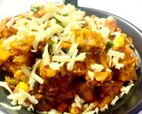 A picture of step 12 of Cheesy Bun Masala.