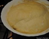A picture of step 9 of Naan Barbari.