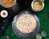 A picture of step 8 of Puran poli.
