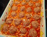 Sült bab fasírt golyókkal recept fázis 4 fotója