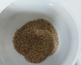 A picture of step 1 of Poppy seed semolina halwa.