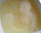 A picture of step 1 of Easy Asian Pear Cream Cheesecake with Pancake Mix.