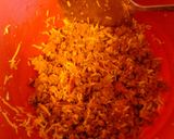 A picture of step 3 of Breakfast Enchiladas.