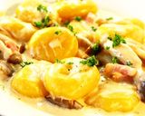 A picture of step 12 of Kabocha Squash Gnocchi Cream Sauce.