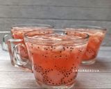 Foto langkah ke 4 dari resep Es Timun Suri Selasih Nata de Coco.