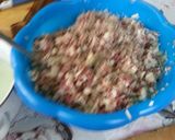 A picture of step 4 of Kyrghyz manty.