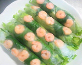 A picture of step 10 of Fresh Spring Rolls with Cheese & Cucumber Chikuwa.