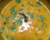 A picture of step 4 of Dhaba style moong dal tadka.