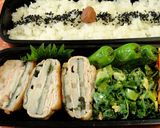 A picture of step 10 of You'll Love the Sour Taste! Ume Sauce Shiso Leaf and Lotus Root Pork Rolls.