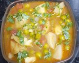 A picture of step 4 of Aloo - matar subji | potato - green peas vegetable.