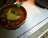 A picture of step 14 of Mexican shrimp soup (Caldo de Camarón).
