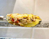 Foto del paso 12 de la receta: Calabacín relleno con gratinado de queso