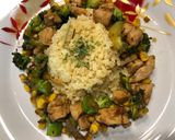 Pirított zöldséges csirke recept fázis 3 fotója