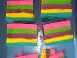Mini roll cake Rainbow