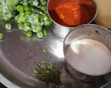 A picture of step 1 of Potatoes peas vegetable.