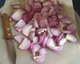 A picture of step 1 of Mutton and potato cury.