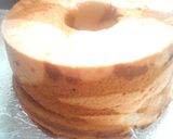 A picture of step 15 of Marble Chiffon Cake (Salted Caramel).