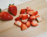 A picture of step 1 of Stawberry Chocolate Muffins.