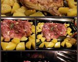 A picture of step 4 of AMIEs Roasted CHICKEN with roasted POTATO.