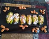 A picture of step 7 of Parwal methai.