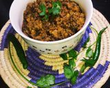 A picture of step 8 of Shaljum (Turnip) And Palak (Spinach) Ki Bhujiya.