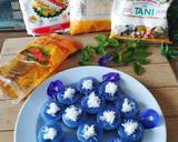 Foto langkah ke 9 dari resep Kue Lumpang Bunga Telang.