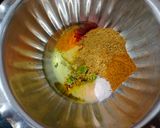 A picture of step 2 of Begun Bhaja / Paleta / Eggplant fry.