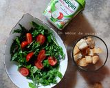 Une image de l'étape 4 de Salade de cresson tomate fromage et croûtons 🥗.