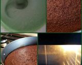 A picture of step 3 of AMIEs Special MINT Chocolate Cake.