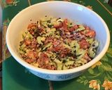 Une image de l'étape 9 de Salade marinée concombres,tomates et pommes à la crème,citron et dulce.