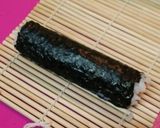 A picture of step 9 of Decorated Sushi Rolls: Snowmen Nori Rolls.