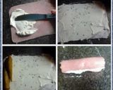 A picture of step 2 of Dawn's famous ham roll up's.