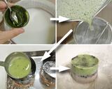 Une image de l'étape 8 de Kanten du lait, Matcha et sésames.