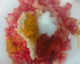 A picture of step 2 of Lauki coconut masala.