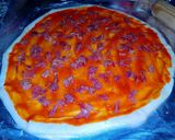 Foto del paso 26 de la receta: Pizza casera con borde de queso (de jamón) - no más masa pegada✋