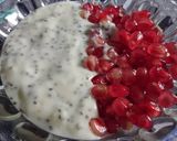 Hình bước làm 2 của món Sữa chua hạt chia và lựu