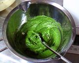 A picture of step 5 of Marbled Matcha Pound Cake.