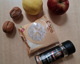 Foto del paso 1 de la receta: Manzana y coco rallados con canela y nueces 🍋Postrecito de 5 ing.,10 en salud, 0 en complicaciones