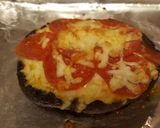 A picture of step 7 of Portobello Cap Pizza - No-carb / Vegetarian.