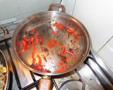 A picture of step 4 of Lomo Saltado with Broccoli.