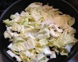 A picture of step 1 of Easy Chinese Cabbage and Cod Steamed in Sake.