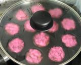 A picture of step 9 of Beetroot and Walnut Paniyarams.