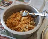 A picture of step 3 of Hyderabadi dum biryani (Chichen).