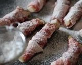 A picture of step 3 of Pork-Wrapped King Oyster Mushrooms With Salt-Based Sauce.