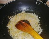 A picture of step 2 of Beef green karhai.
