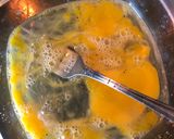 A picture of step 2 of Gyro feta omelette tortilla.
