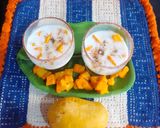 A picture of step 2 of Keshar Mango Lassi.