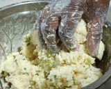 Foto do passo 7 de Croquete de arroz com queijo muçarela e parmesão