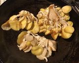 A picture of step 2 of California Farm Chanterelle Mushrooms in Butter.